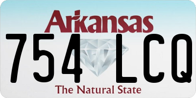 AR license plate 754LCQ