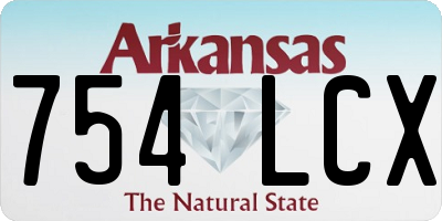 AR license plate 754LCX