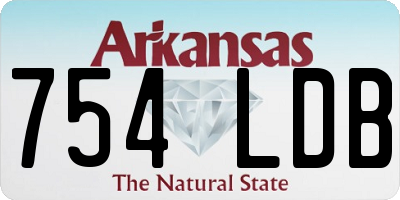 AR license plate 754LDB