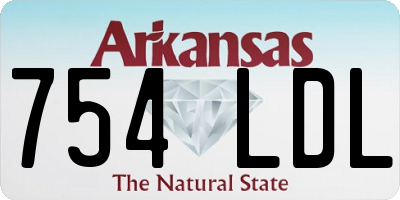 AR license plate 754LDL