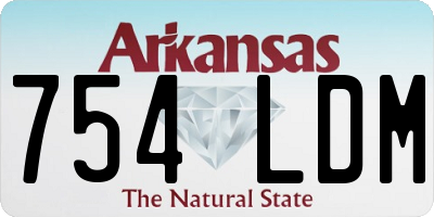 AR license plate 754LDM