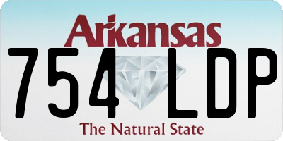 AR license plate 754LDP