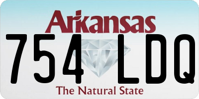AR license plate 754LDQ