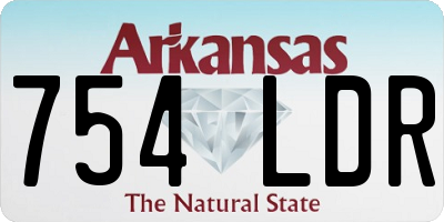 AR license plate 754LDR