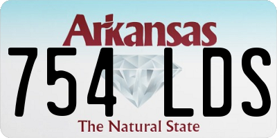 AR license plate 754LDS