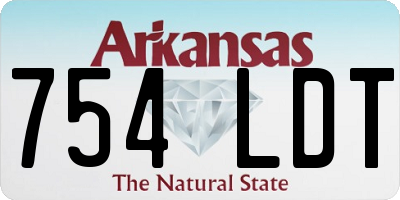 AR license plate 754LDT
