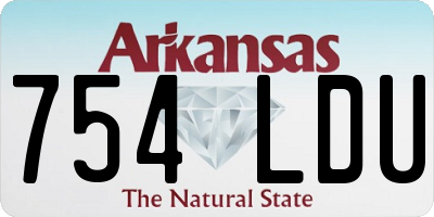 AR license plate 754LDU