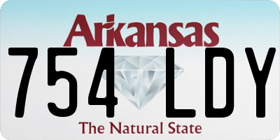 AR license plate 754LDY