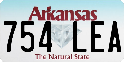 AR license plate 754LEA