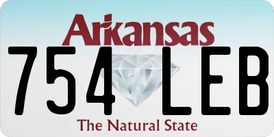 AR license plate 754LEB