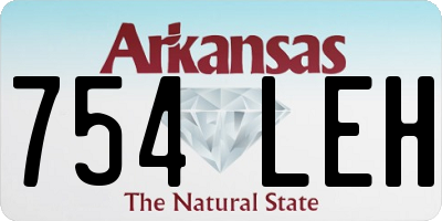 AR license plate 754LEH