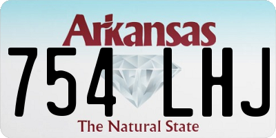AR license plate 754LHJ