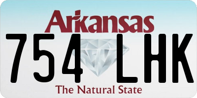 AR license plate 754LHK