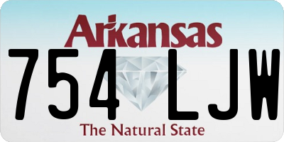 AR license plate 754LJW