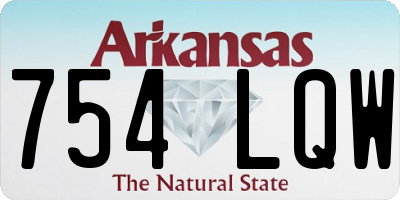 AR license plate 754LQW