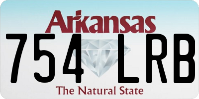 AR license plate 754LRB