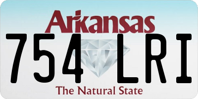 AR license plate 754LRI