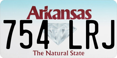 AR license plate 754LRJ