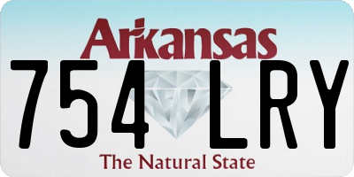 AR license plate 754LRY