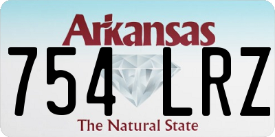 AR license plate 754LRZ