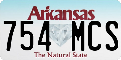 AR license plate 754MCS