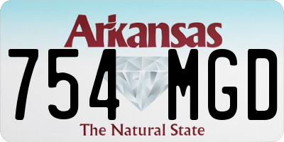 AR license plate 754MGD