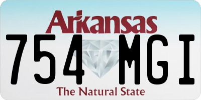 AR license plate 754MGI