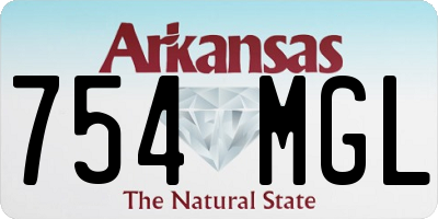 AR license plate 754MGL