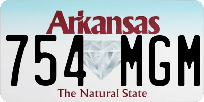 AR license plate 754MGM