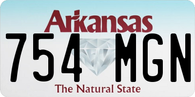AR license plate 754MGN