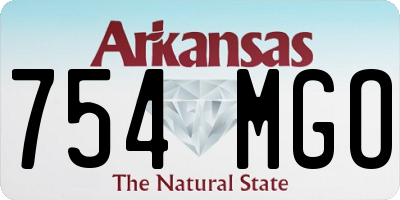 AR license plate 754MGO
