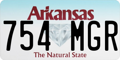 AR license plate 754MGR