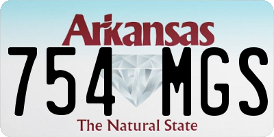 AR license plate 754MGS