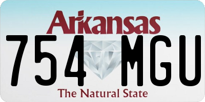 AR license plate 754MGU
