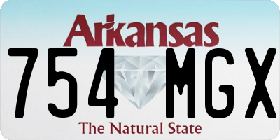 AR license plate 754MGX