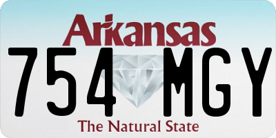 AR license plate 754MGY