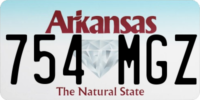 AR license plate 754MGZ