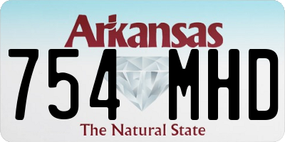 AR license plate 754MHD