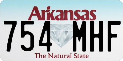 AR license plate 754MHF
