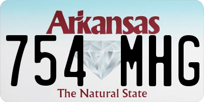 AR license plate 754MHG
