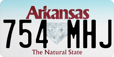 AR license plate 754MHJ