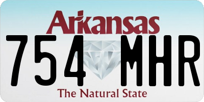 AR license plate 754MHR