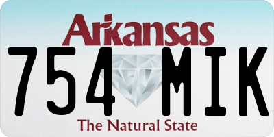 AR license plate 754MIK