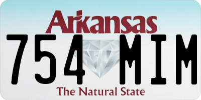 AR license plate 754MIM