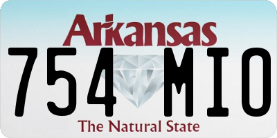 AR license plate 754MIO