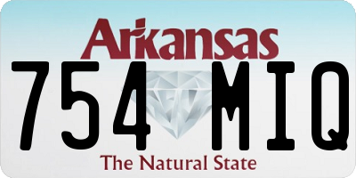 AR license plate 754MIQ