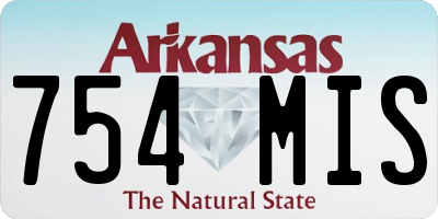 AR license plate 754MIS