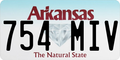 AR license plate 754MIV