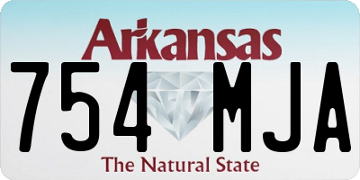 AR license plate 754MJA