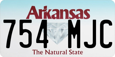 AR license plate 754MJC